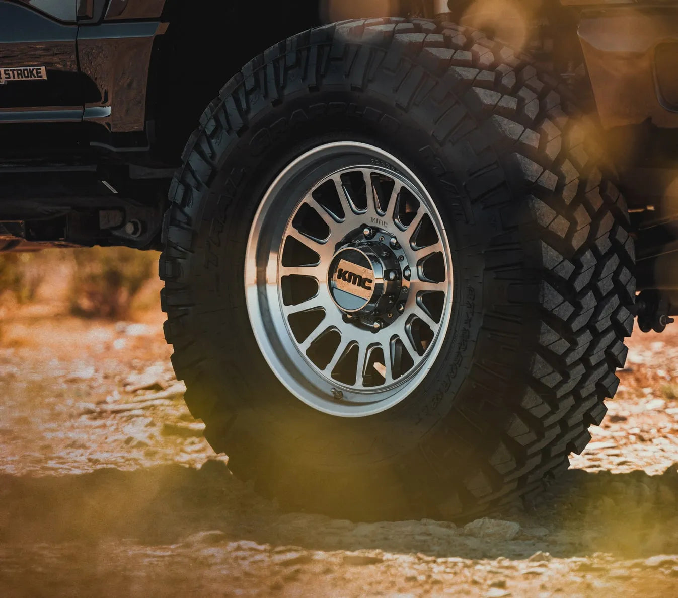 Two Impacted Rims Wheels