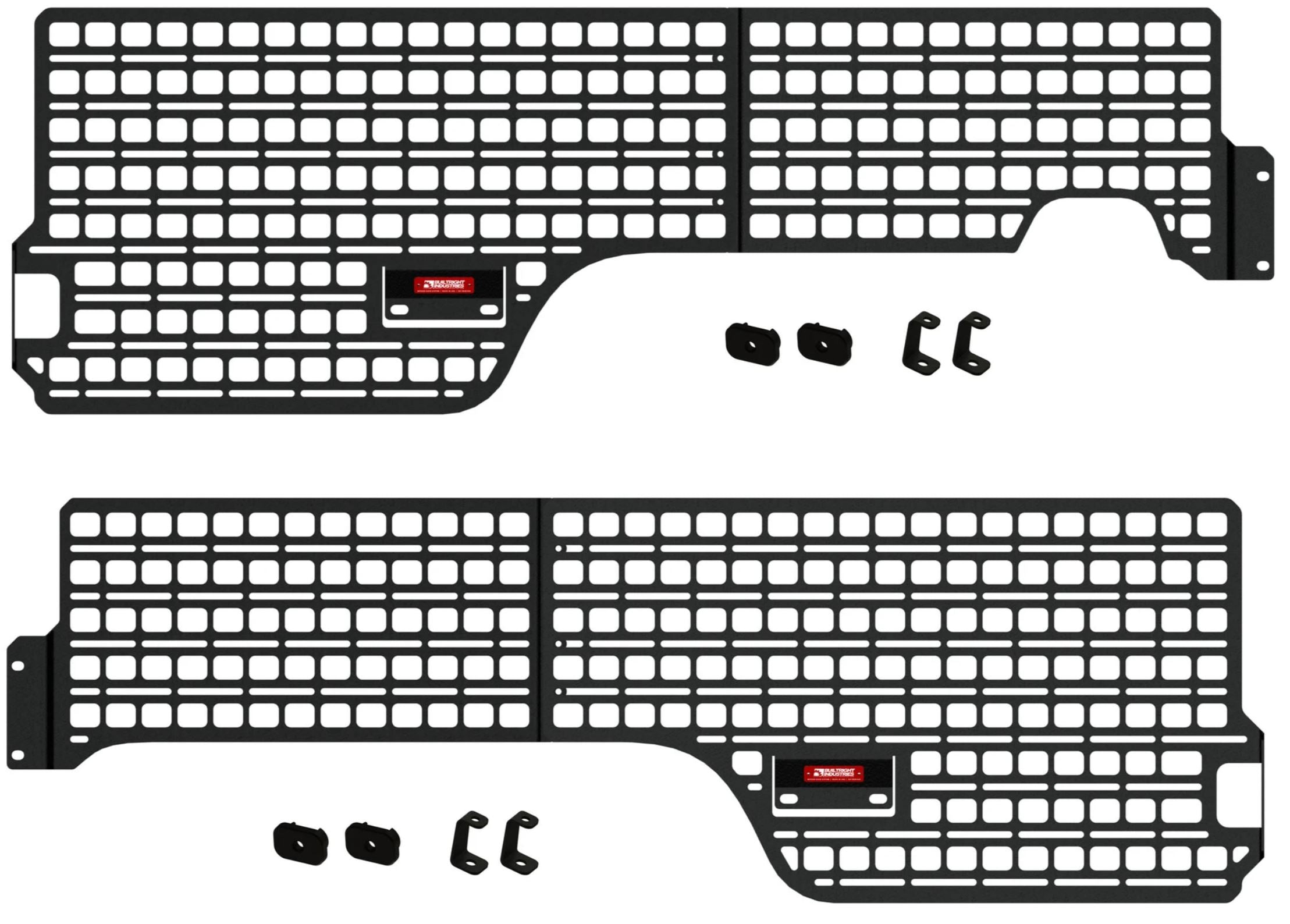 BUILTRIGHT 4pc Beside Rack System for 2019-Present Ford Ranger