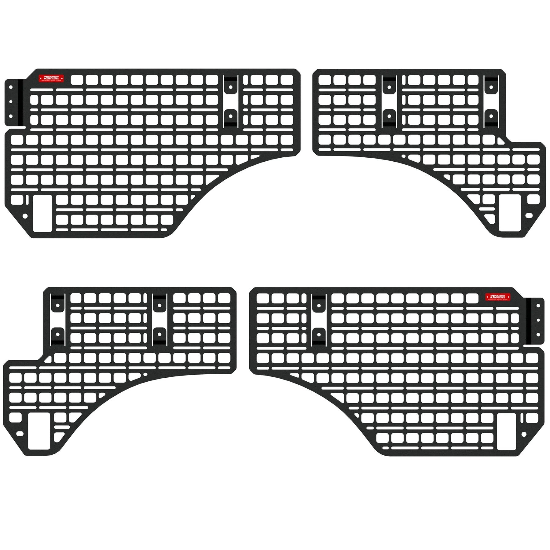 BUILTRIGHT 4pc Bedside Rack System for 2019-Present Ram 1500