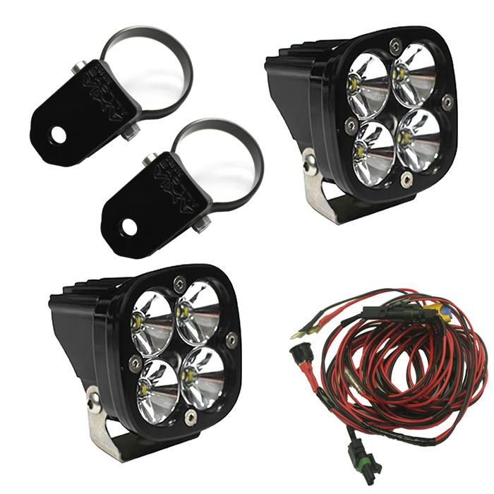 LED Light Pods Kit W/A Pillar Mounts 2.00 Inch Harness Squadron Pro Baja Designs