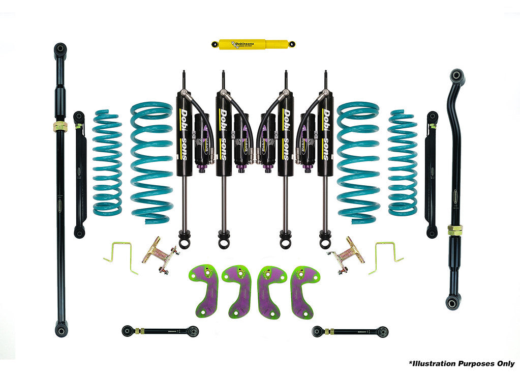 Dobinsons 2.5-3.5" MRR 3-way Adjustable VT-Series Dual Rate Long Travel Lift Kit for Toyota Land Cruiser 80 Series - DSSKITMRA0019 - DSSKITMRA0019