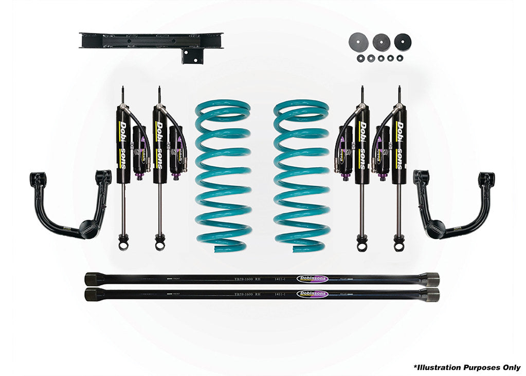 Dobinsons 2.5-3.0" MRR 3-Way Adjustable Lift Kit for Toyota Land Cruiser 100 Series / Lexus LX470 1998-2007  - DSSKITMRA75