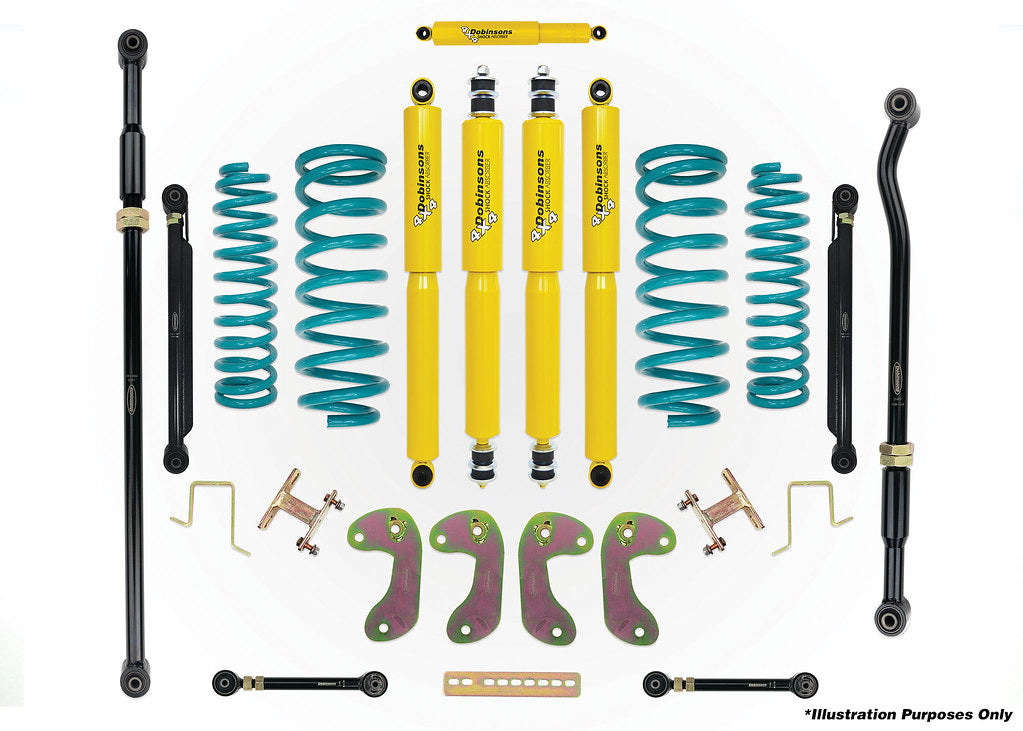 Dobinsons 3.0-4.0" Flexi-Series Long Travel Lift Kit for Toyota Land Cruiser 80 Series - DSSKIT0018 - DSSKIT0018