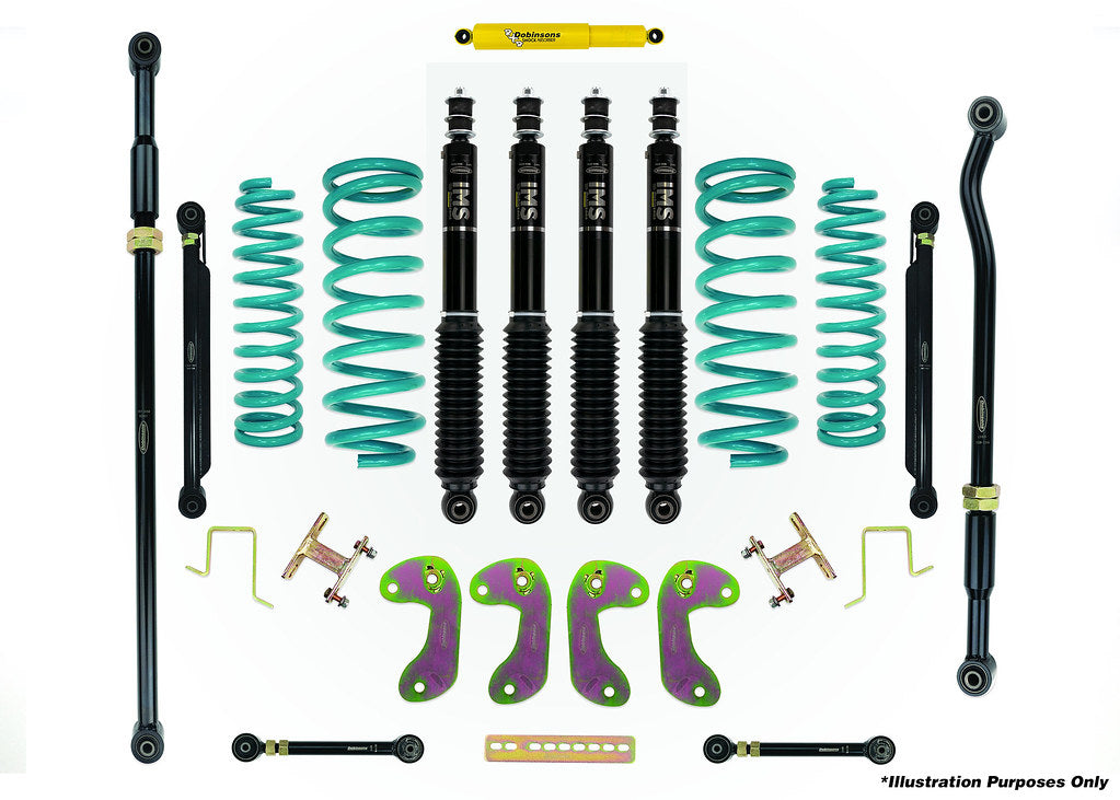 Dobinsons 3.0-4.0" IMS Flexi-Series Long Travel Lift Kit for Toyota Land Cruiser 80 Series - DSSKITIMS0018 - DSSKITIMS0018