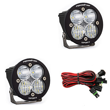 LED Light Pods Clear Lens Driving/Combo Pair Squadron R Sport Baja Designs