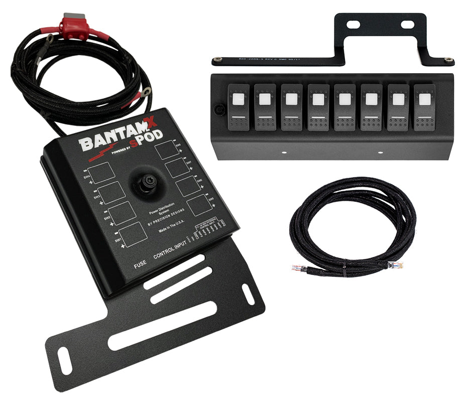 BantamX w/ Amber LED Switch panel for JK 2009-2018