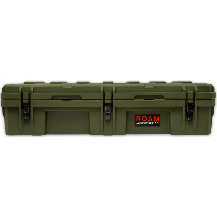 ROAM 95L Rugged Case — large low-profile durable storage box in OD Green color