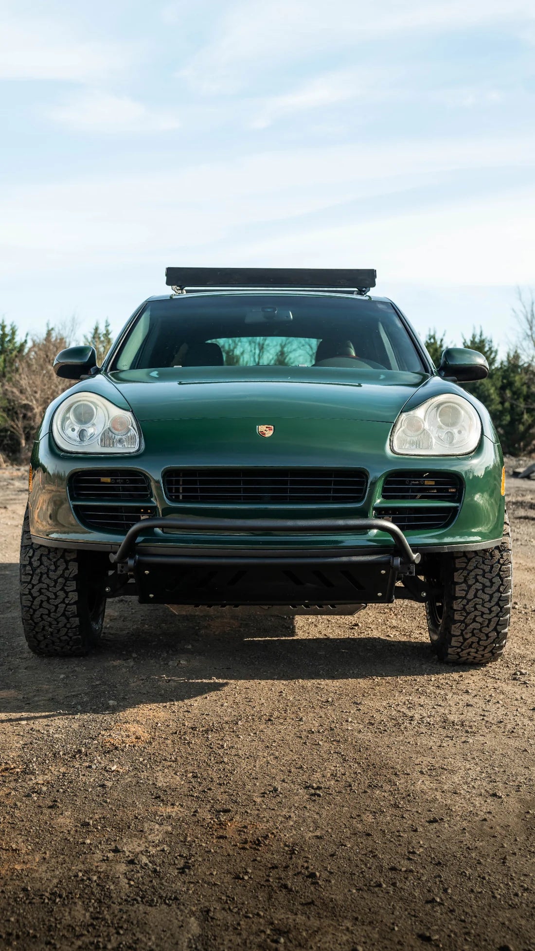 Eurowise Gen 1 Coupe Bumper (Bull Bar and Powdercoated) for 2002-2010 Porsche Cayenne 955/957