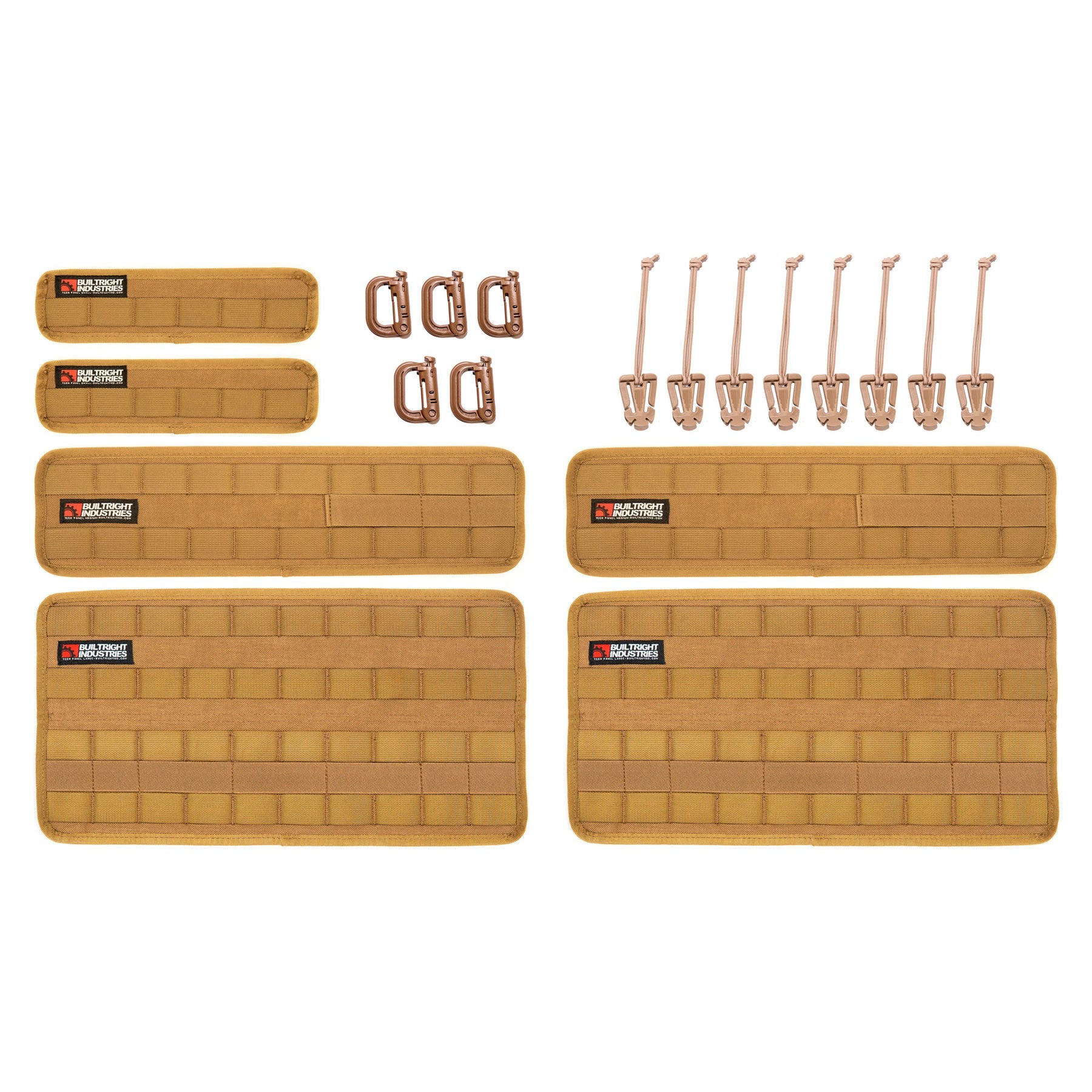 BUILTRIGHT VELCRO TECH PANEL - COYOTE TAN | 6PC+ KIT