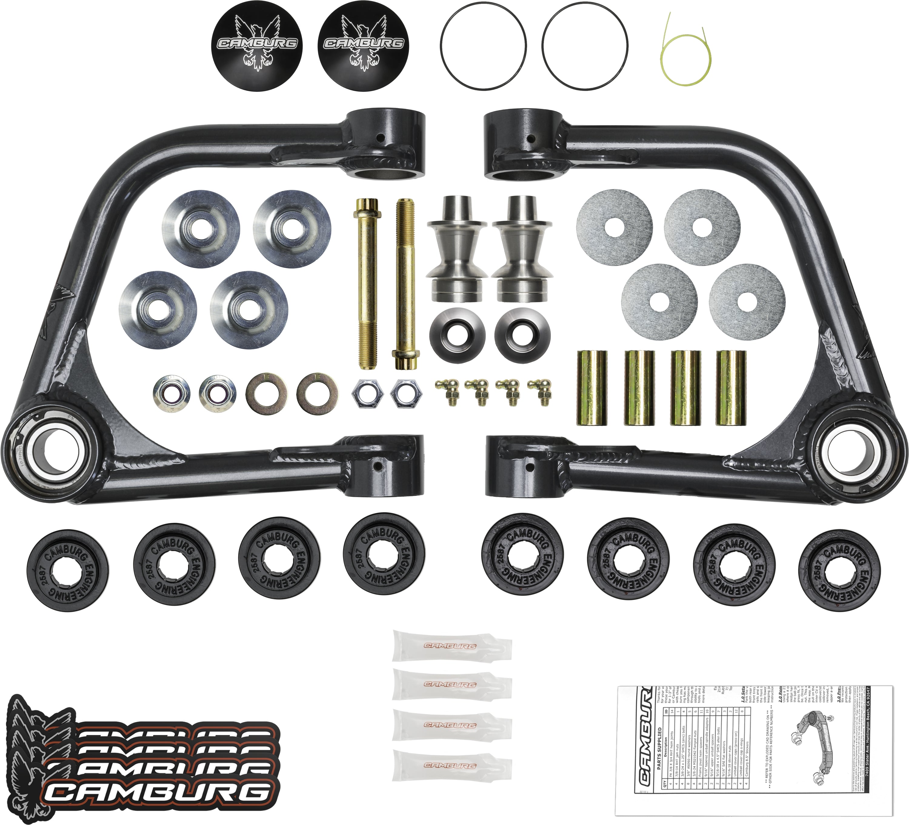 Camburg Engineering 1.25" Uniball Control Arm Kit for 2021+ Ford Bronco