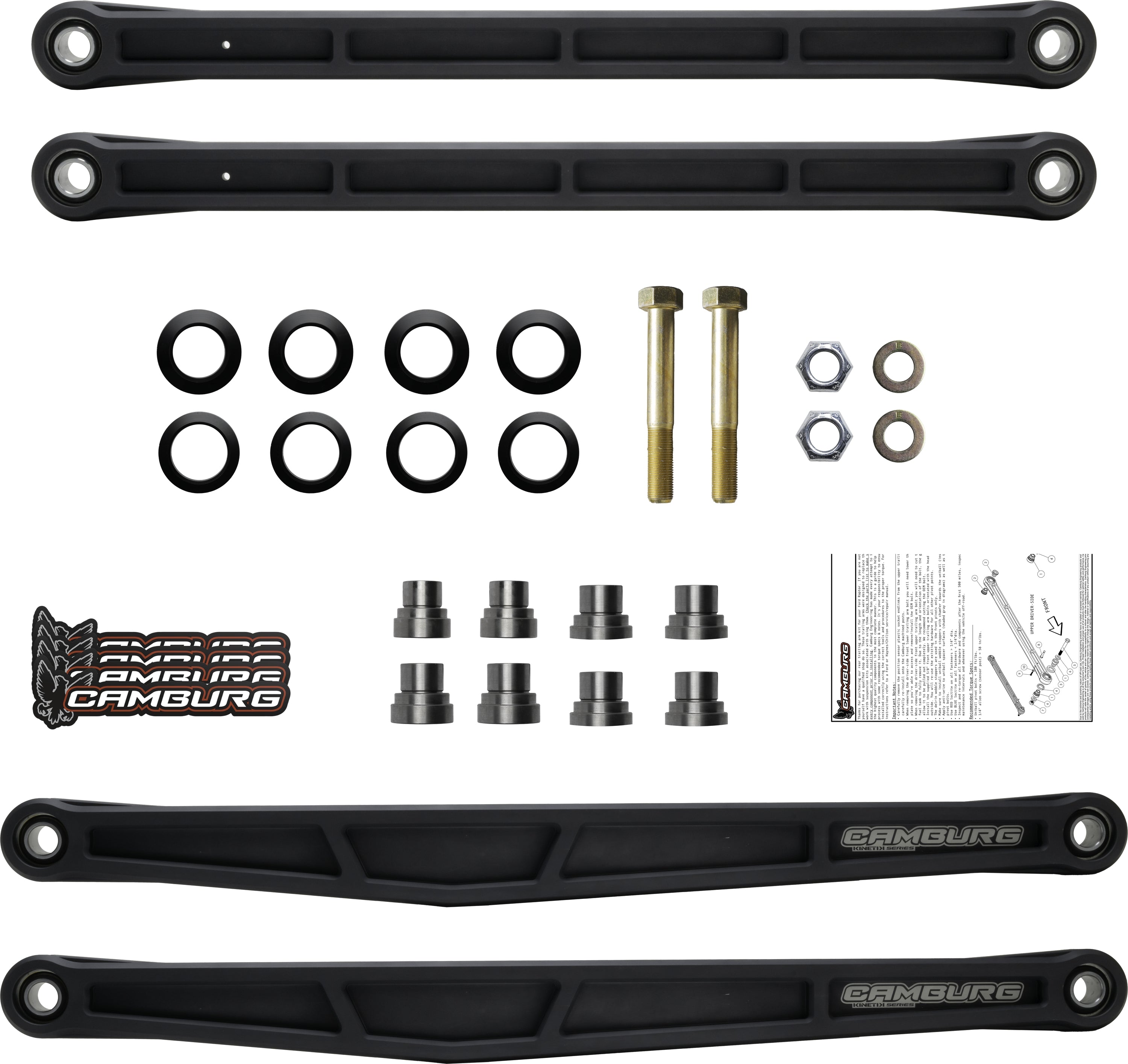 Camburg Engineering KINETIK Trailing Arm Kit for 2021+ Ford Raptor