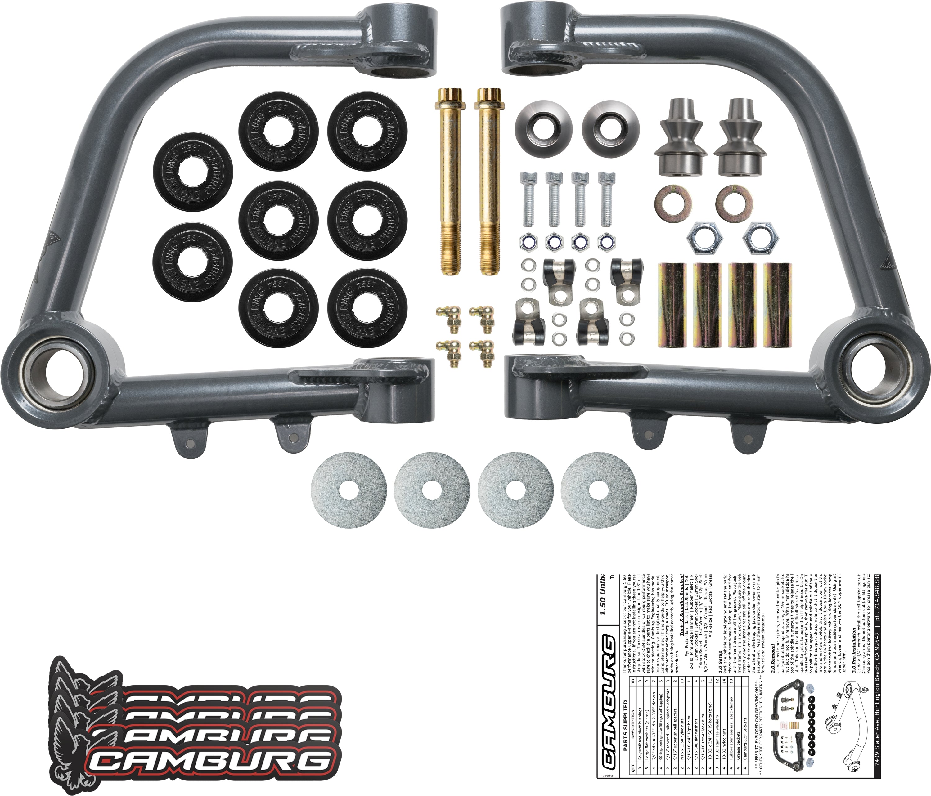 Camburg Engineering Tubular Uniball Control Arms for 2007-2021 Toyota Tundra