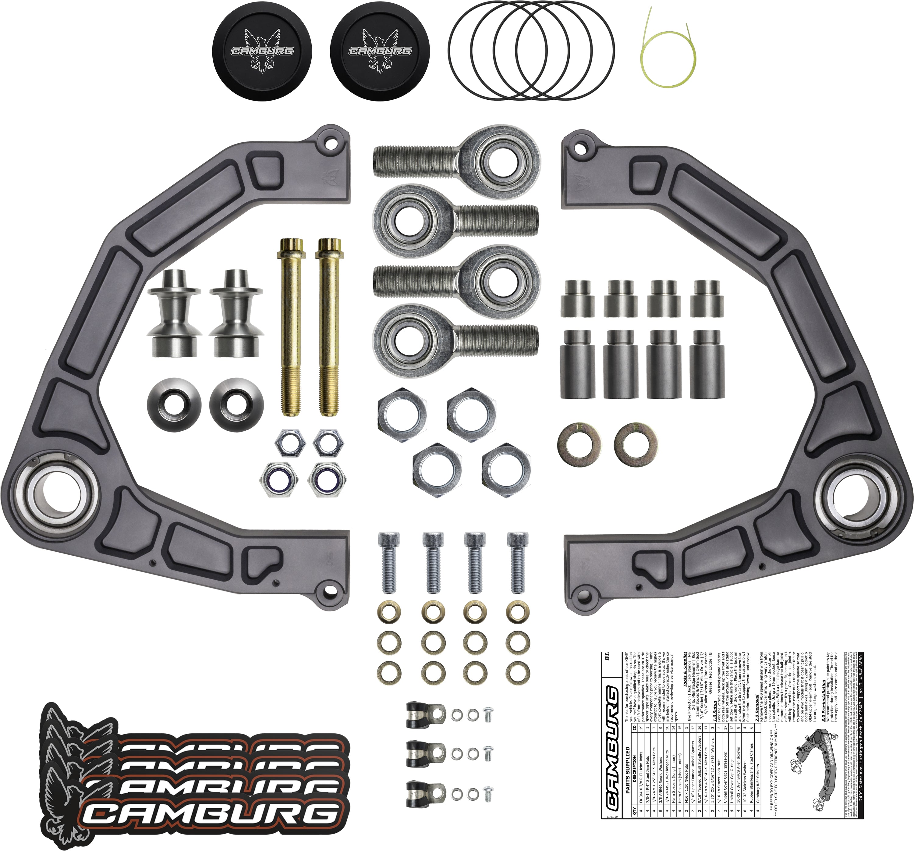 Camburg Engineering KINETIK Billet Control Arms for 2022+ Toyota Tundra