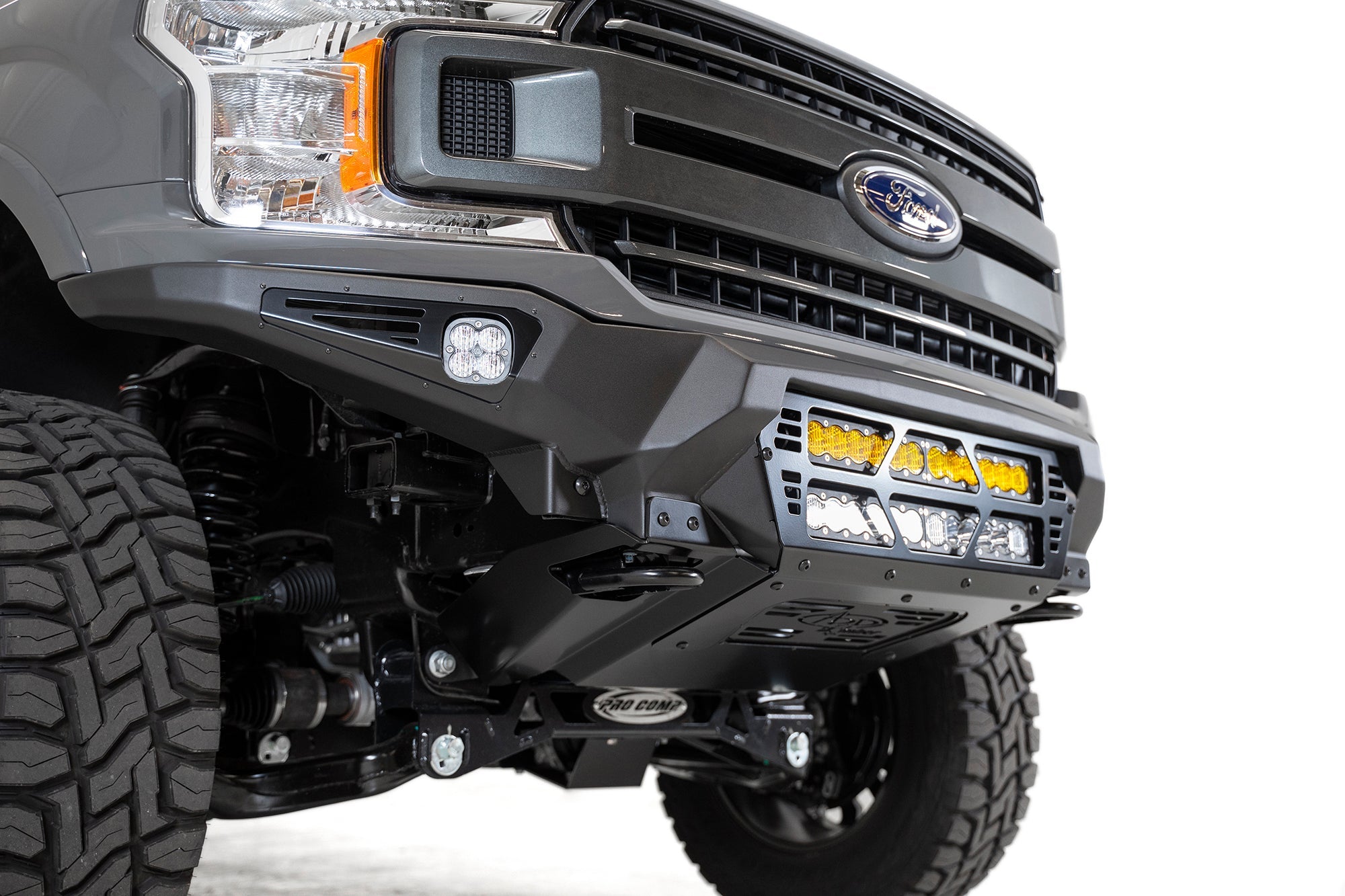 2018-2020 Ford F-150 Bomber Front Bumper | Dual 20" Light Bars | Heritage