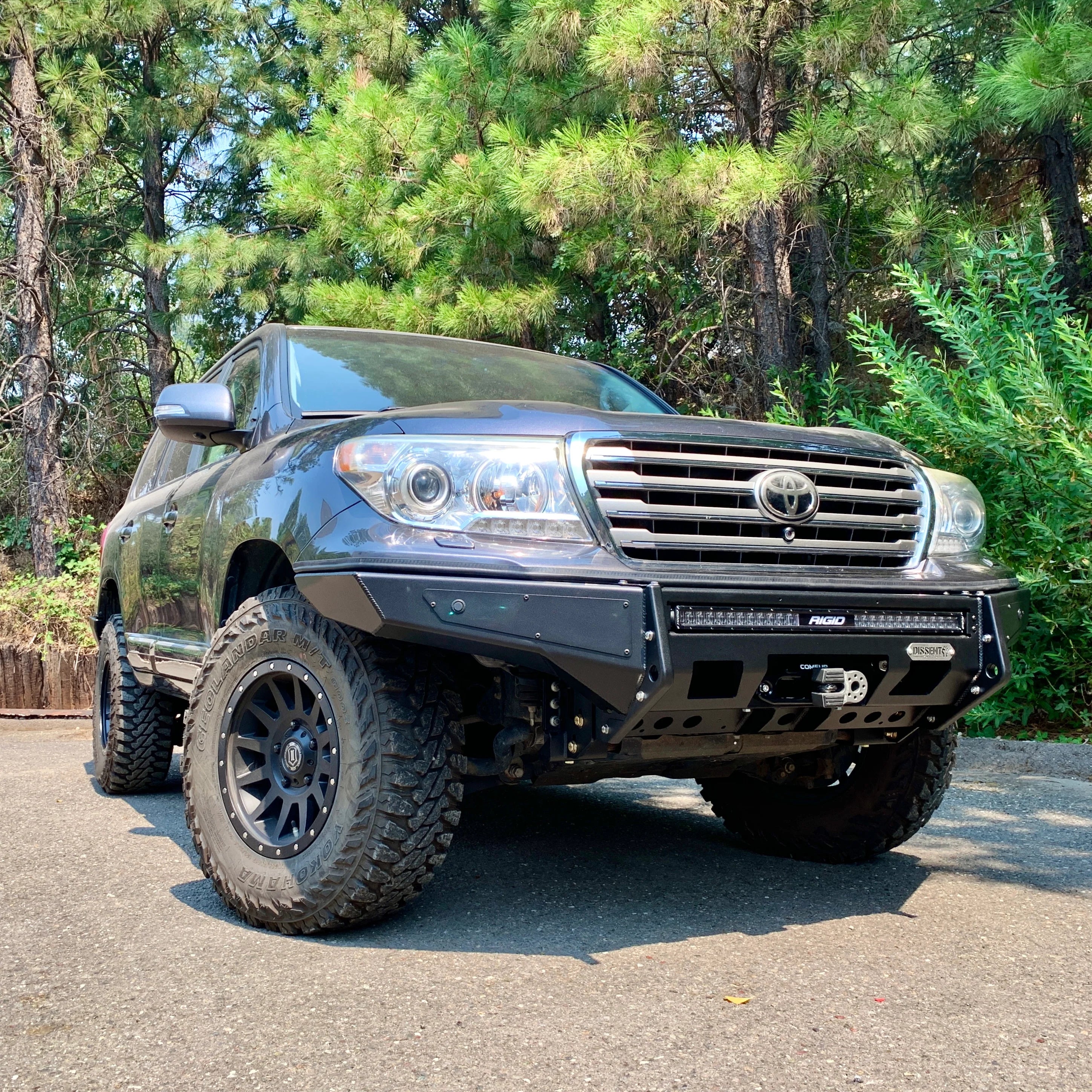 Dissent Off-Road Low Profile Modular Front Bumper For Toyota 200 Series Land Cruiser