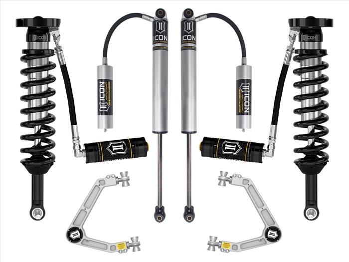 ICON Stage 3 Coilover Suspension System Billet UCA for 2023-2024 GM Colorado Canyon AT4 Denali Elevation Trail Boss