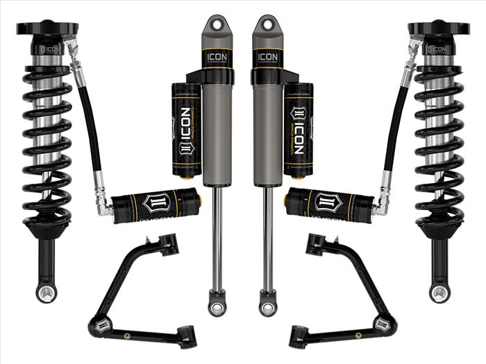 ICON Stage 4 Coilover Suspension System Tubular UCA for 2023-2024 GM Colorado Canyon AT4 Denali Elevation Trail Boss