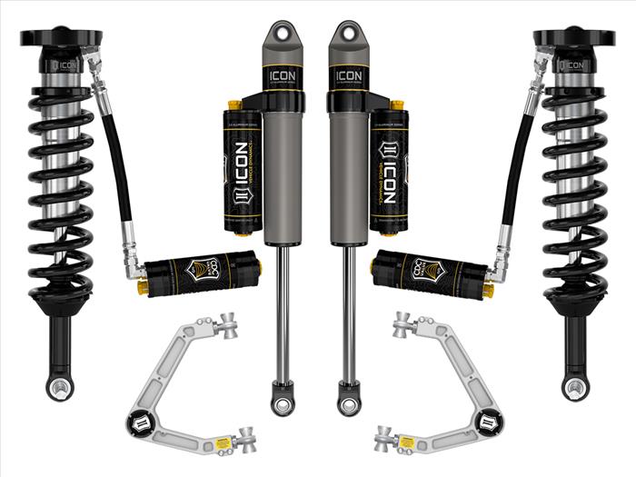 ICON Stage 5 Coilover Suspension System with Billet UCA for 2023-2024 GM Colorado Canyon AT4 Denali Elevation Trail Boss
