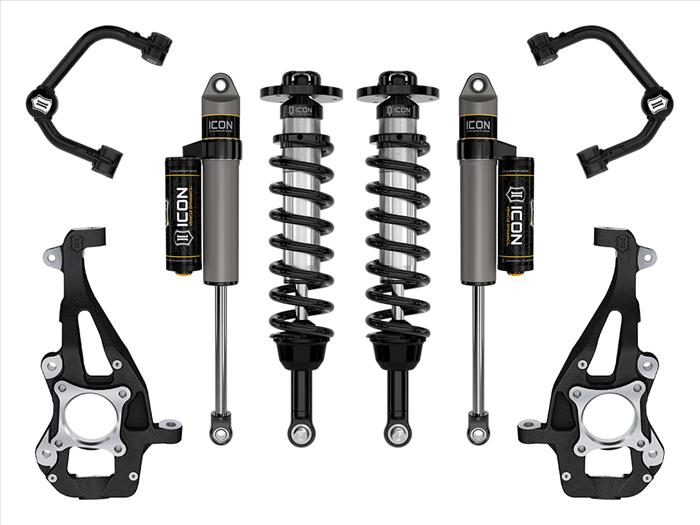 ICON Stage 2 Coilover Suspension Kit 3.5-4.5" for 2021+ Ford F-150 4WD