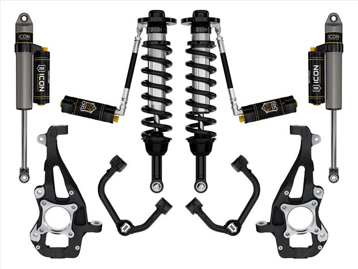 ICON Stage 4 Coilover Suspension Kit 3.5-4.5" for 2021+ Ford F-150 4WD