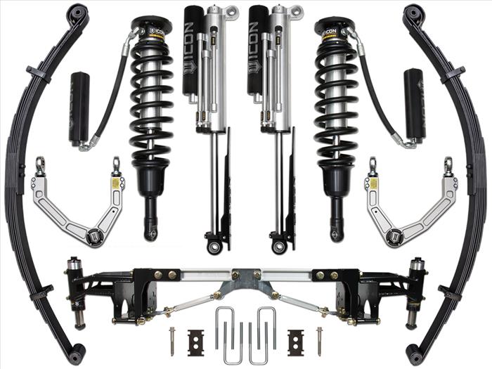 ICON Stage 4 Coilover Suspension Kit with Leaf Springs, Billet UCA, and Rear Bump System for 2017-2020 Ford Raptor