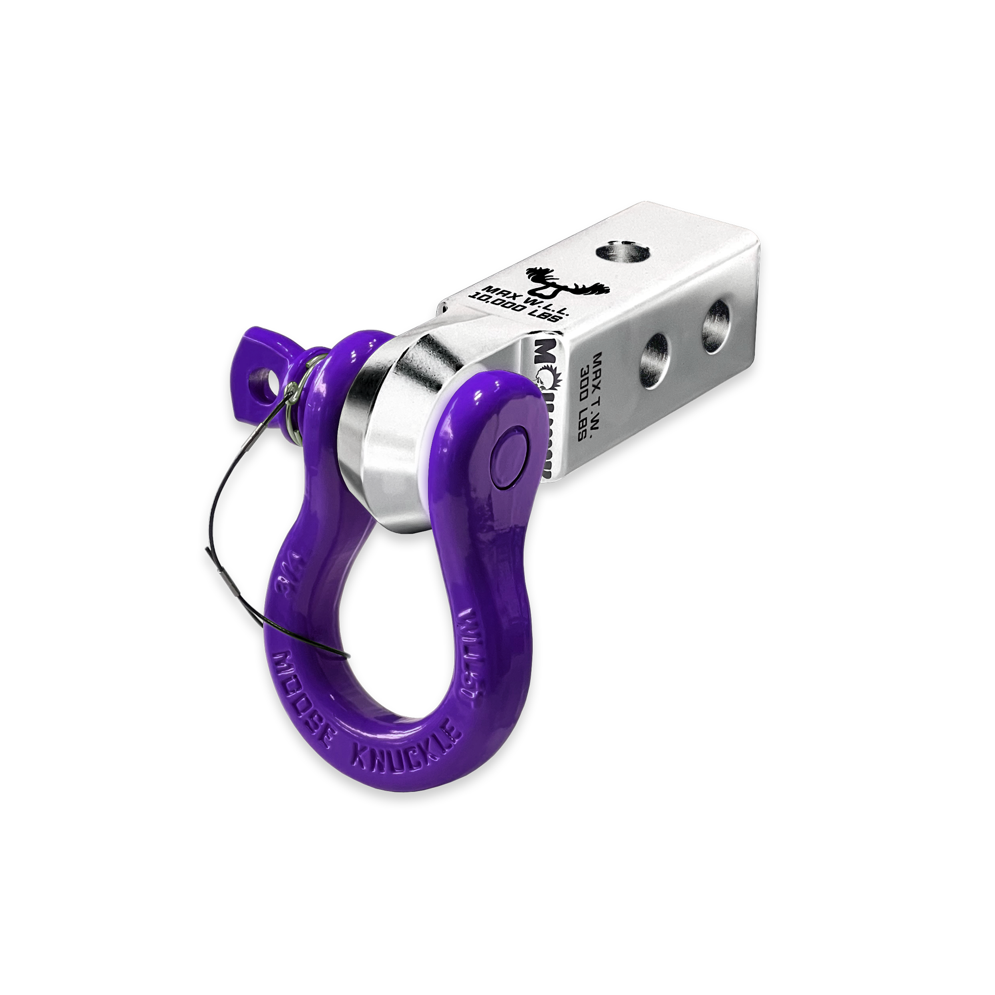 B'oh 3/4 Pin Shackle & 2.0 Receiver (Atomic Silver and Grape Escape Combo)