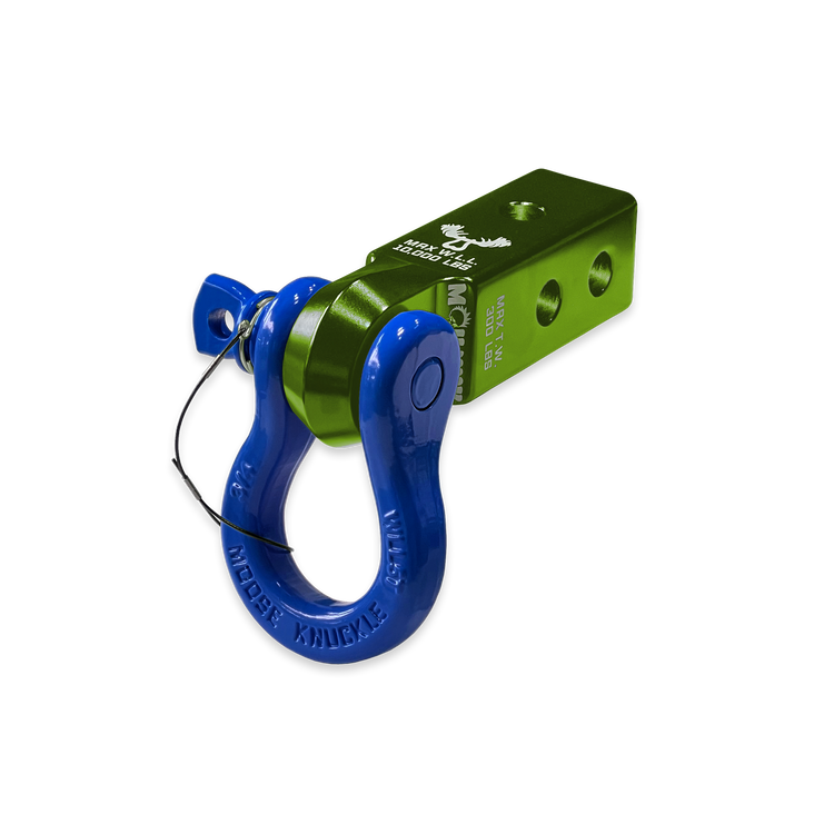 B'oh 3/4 Pin Shackle & 2.0 Receiver (Bean Green and Blue Balls Combo)