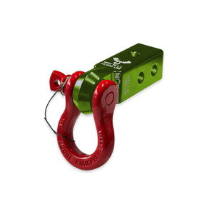 B'oh 3/4 Pin Shackle & 2.0 Receiver (Bean Green and Flame Red Combo)