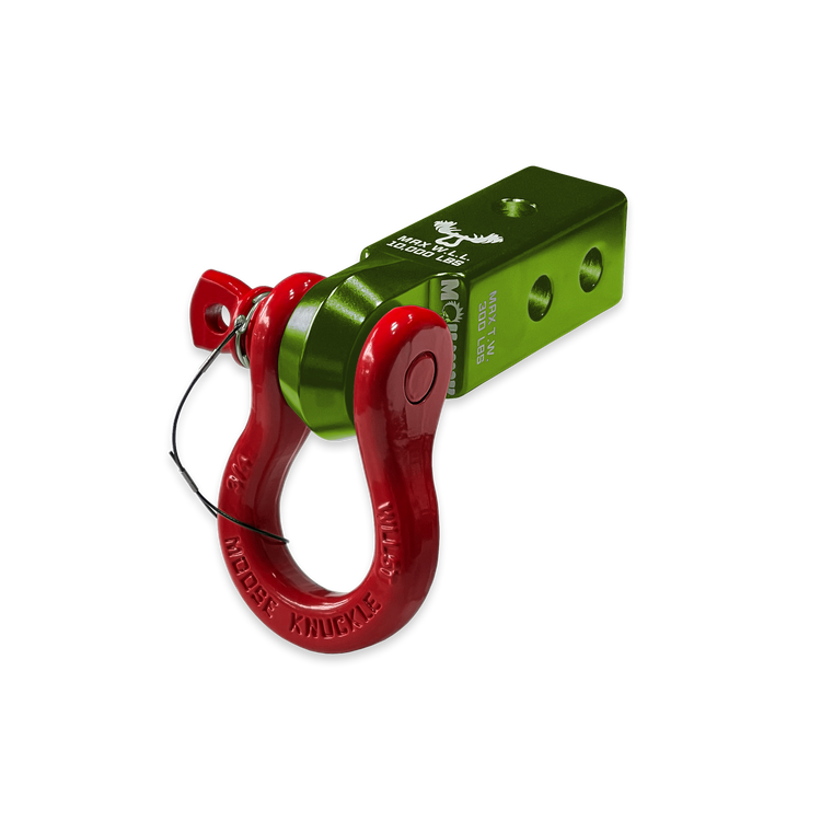 B'oh 3/4 Pin Shackle & 2.0 Receiver (Bean Green and Flame Red Combo)