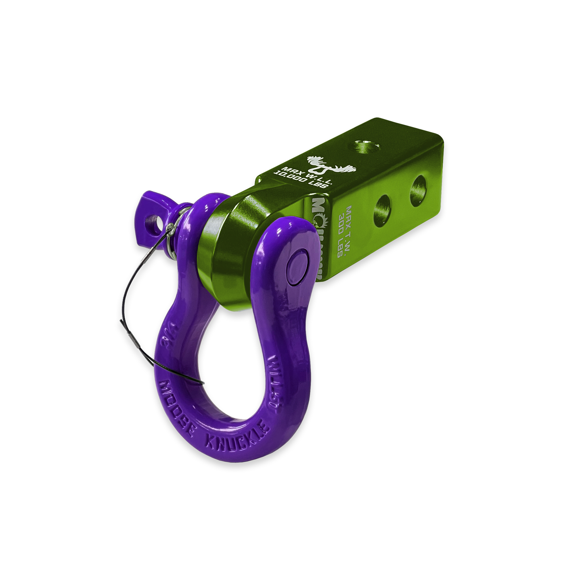 B'oh 3/4 Pin Shackle & 2.0 Receiver (Bean Green and Grape Escape Combo)