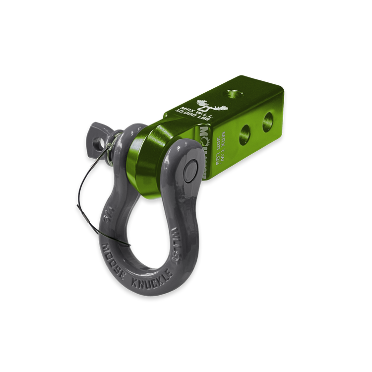 B'oh 3/4 Pin Shackle & 2.0 Receiver (Bean Green and Gun Gray Combo)