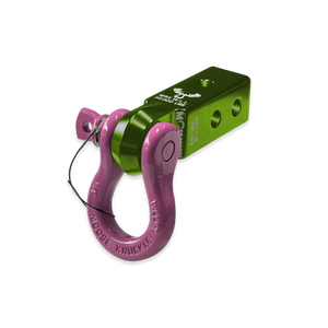 B'oh 3/4 Pin Shackle & 2.0 Receiver (Bean Green and Pretty Pink Combo)