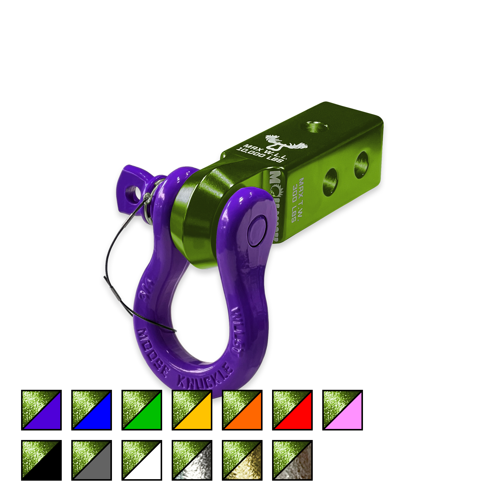 B'oh 3/4 Pin Shackle & 2.0 Receiver (Green)