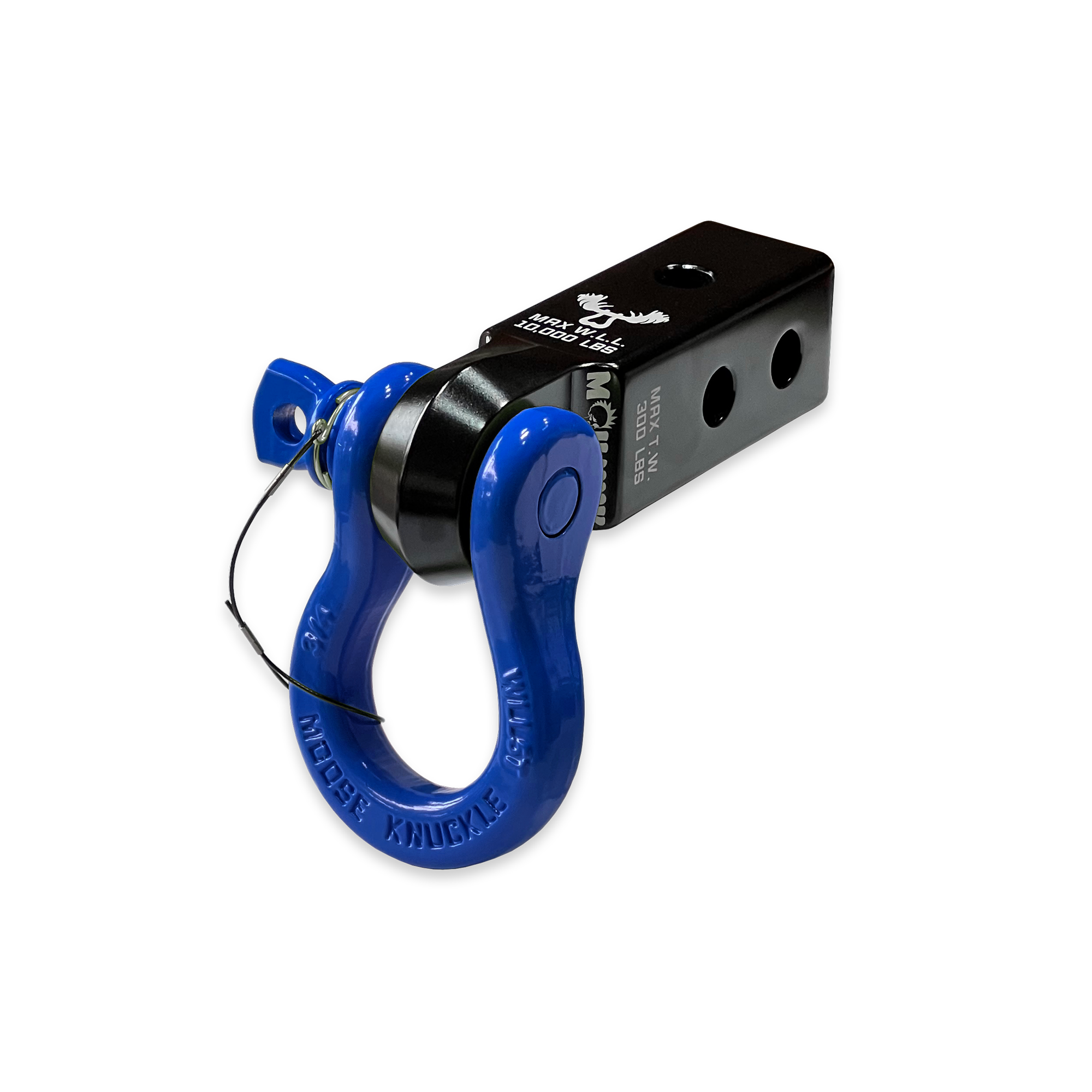 B'oh 3/4 Pin Shackle & 2.0 Receiver (Black and Blue Combo)