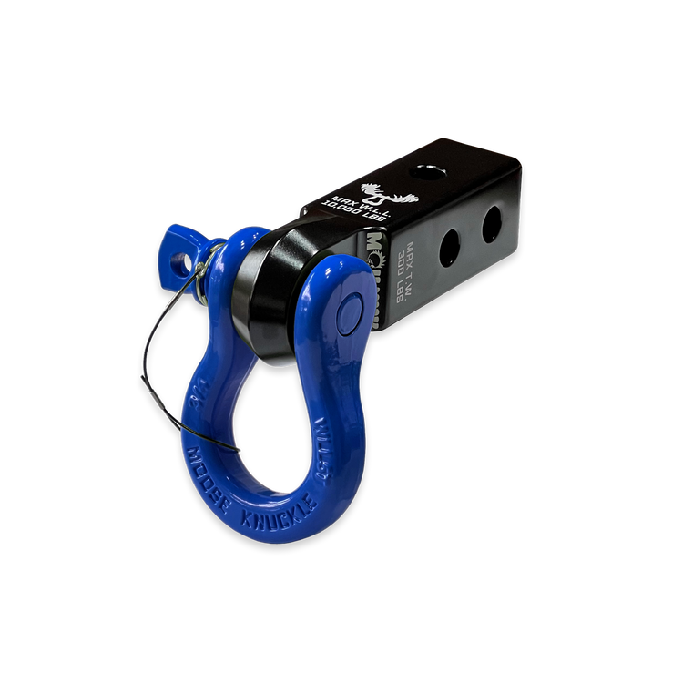 B'oh 3/4 Pin Shackle & 2.0 Receiver (Black and Blue Combo)