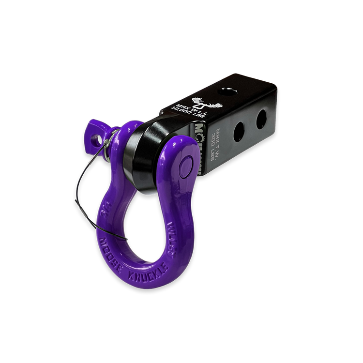 B'oh 3/4 Pin Shackle & 2.0 Receiver (Black and Purple Combo)