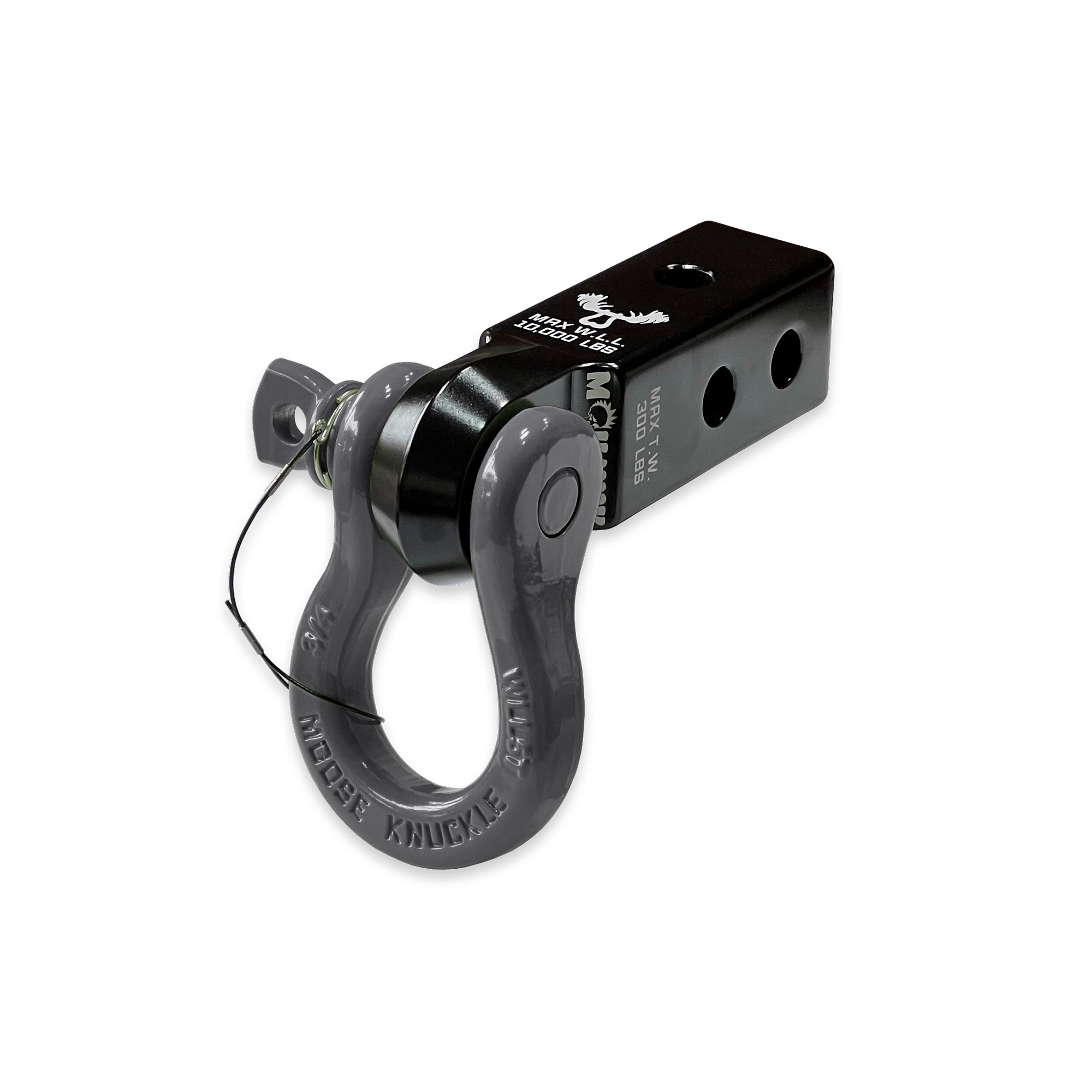 B'oh 3/4 Pin Shackle & 2.0 Receiver (Black and Gray Combo)