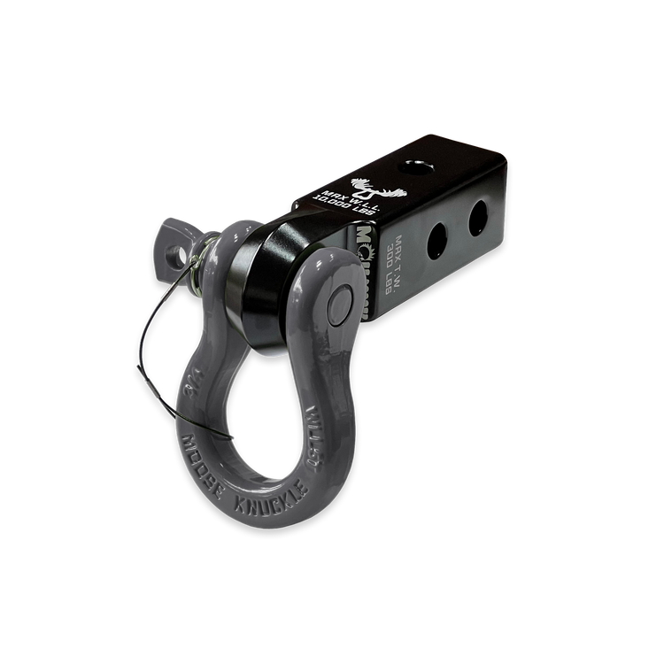 B'oh 3/4 Pin Shackle & 2.0 Receiver (Black and Gray Combo)