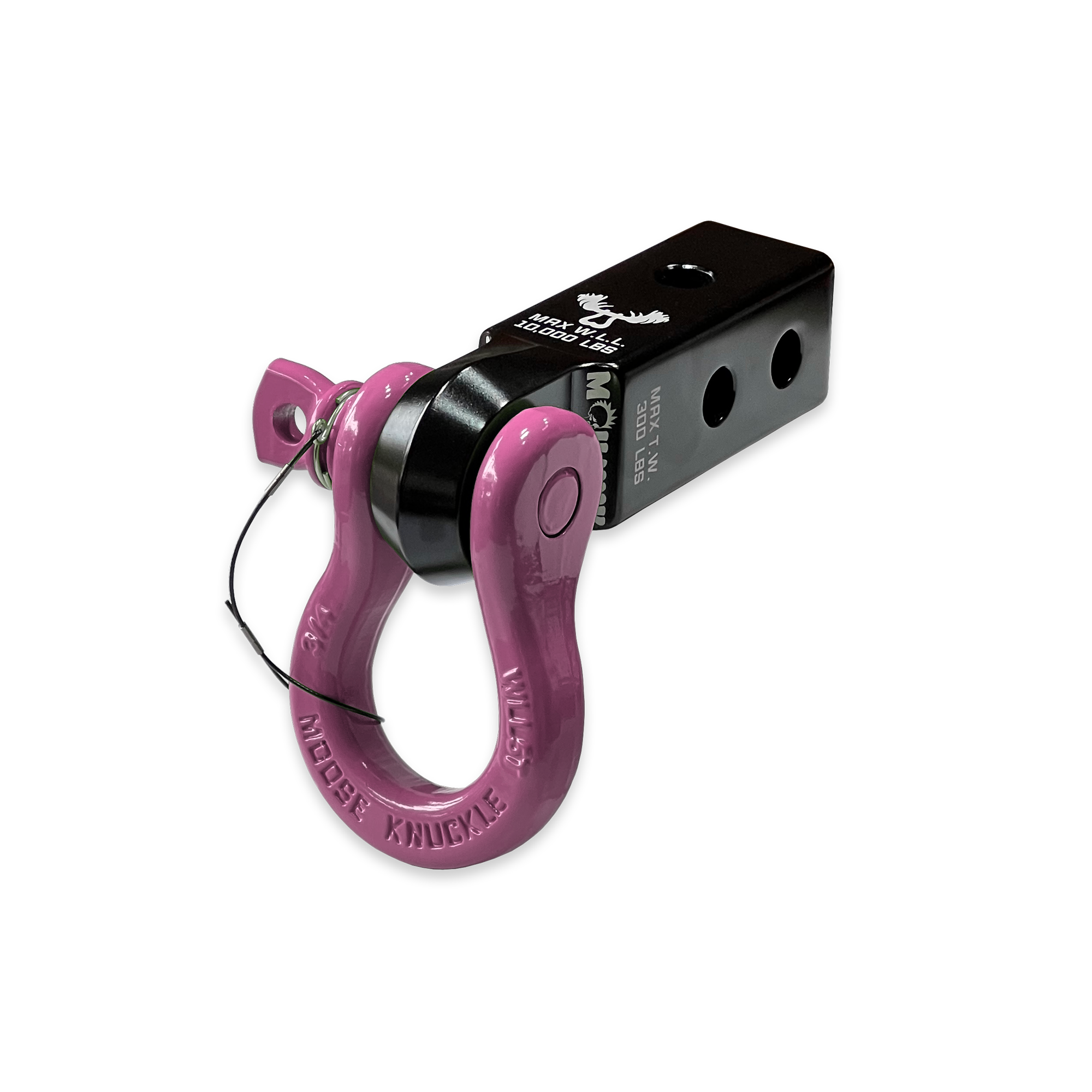 B'oh 3/4 Pin Shackle & 2.0 Receiver (Black and Pretty Pink Combo)