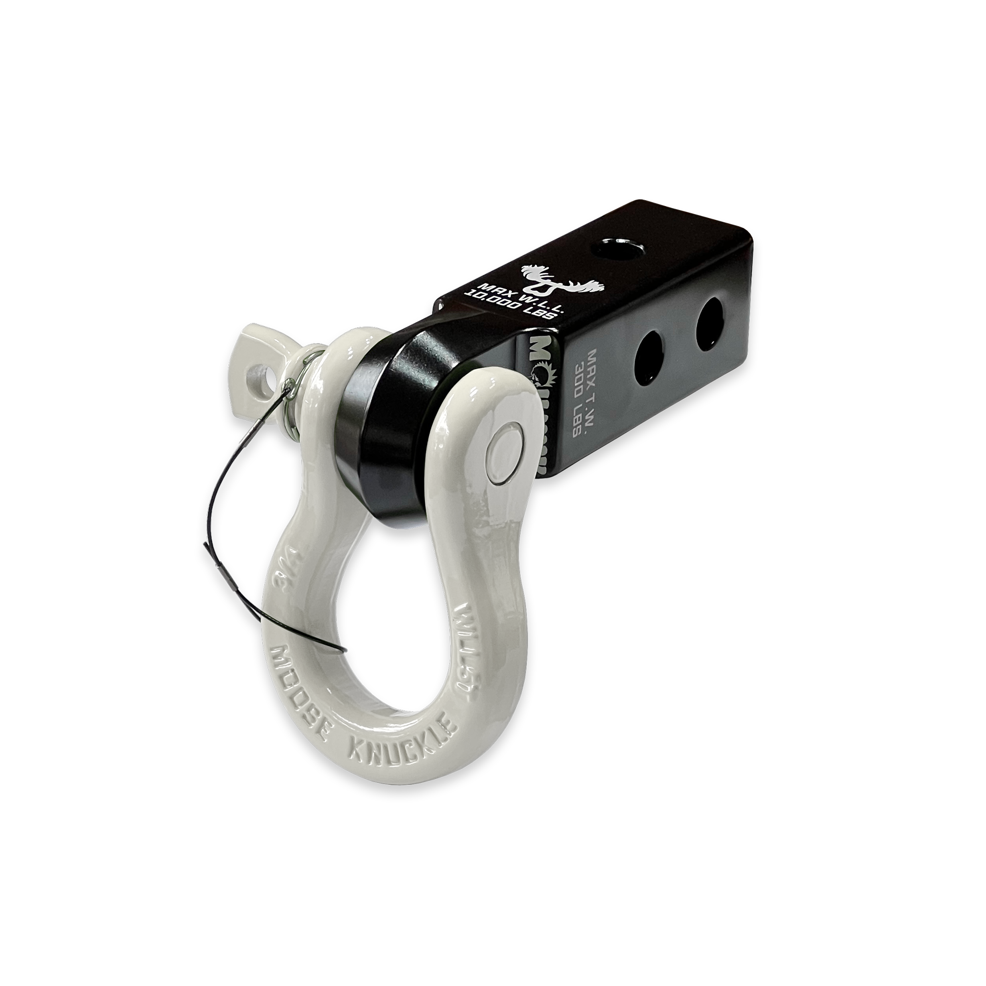 B'oh 3/4 Pin Shackle & 2.0 Receiver (Black and White Combo)