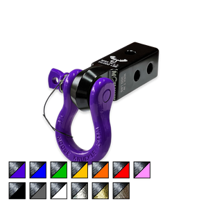 B'oh 3/4 Pin Shackle & 2.0 Receiver (Black and Purple Combo)