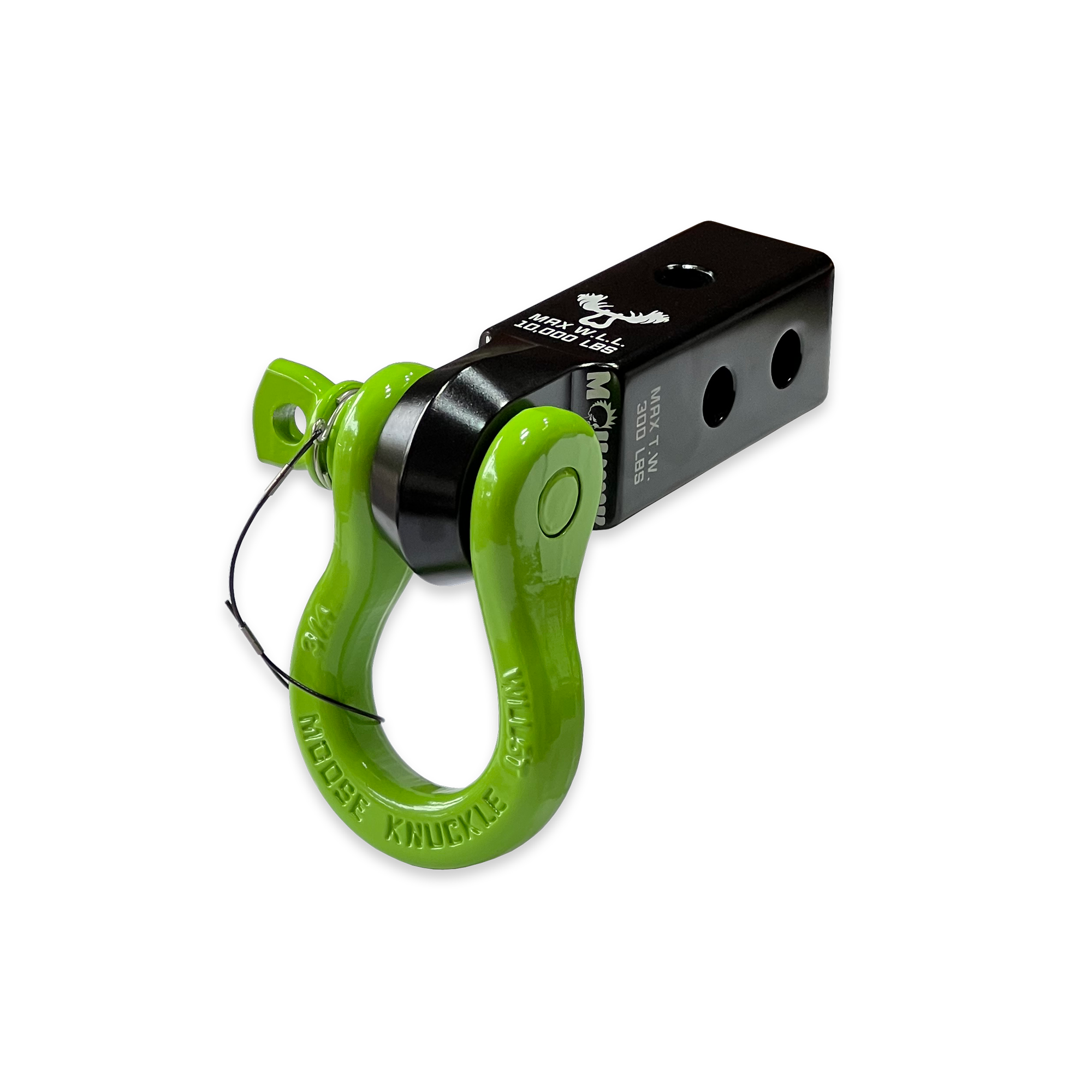 B'oh 3/4 Pin Shackle & 2.0 Receiver (Black and Green Combo)