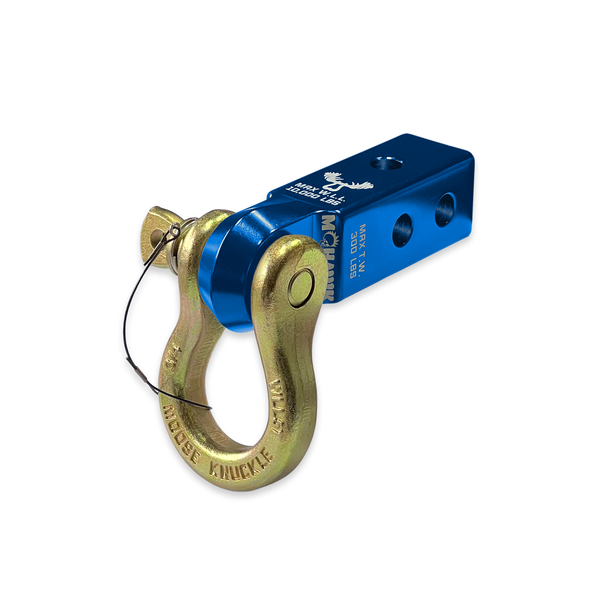 B'oh 3/4 Pin Shackle & 2.0 Receiver (Blue Pill and Brass Knuckle Combo)