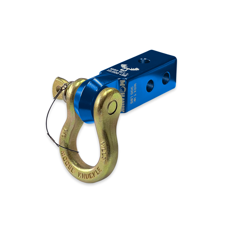 B'oh 3/4 Pin Shackle & 2.0 Receiver (Blue Pill and Brass Knuckle Combo)