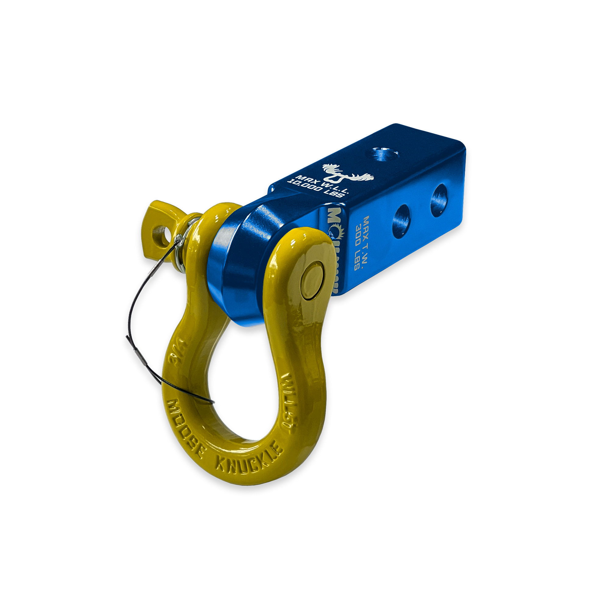 B'oh 3/4 Pin Shackle & 2.0 Receiver (Blue Pill and Detonator Yellow Combo)