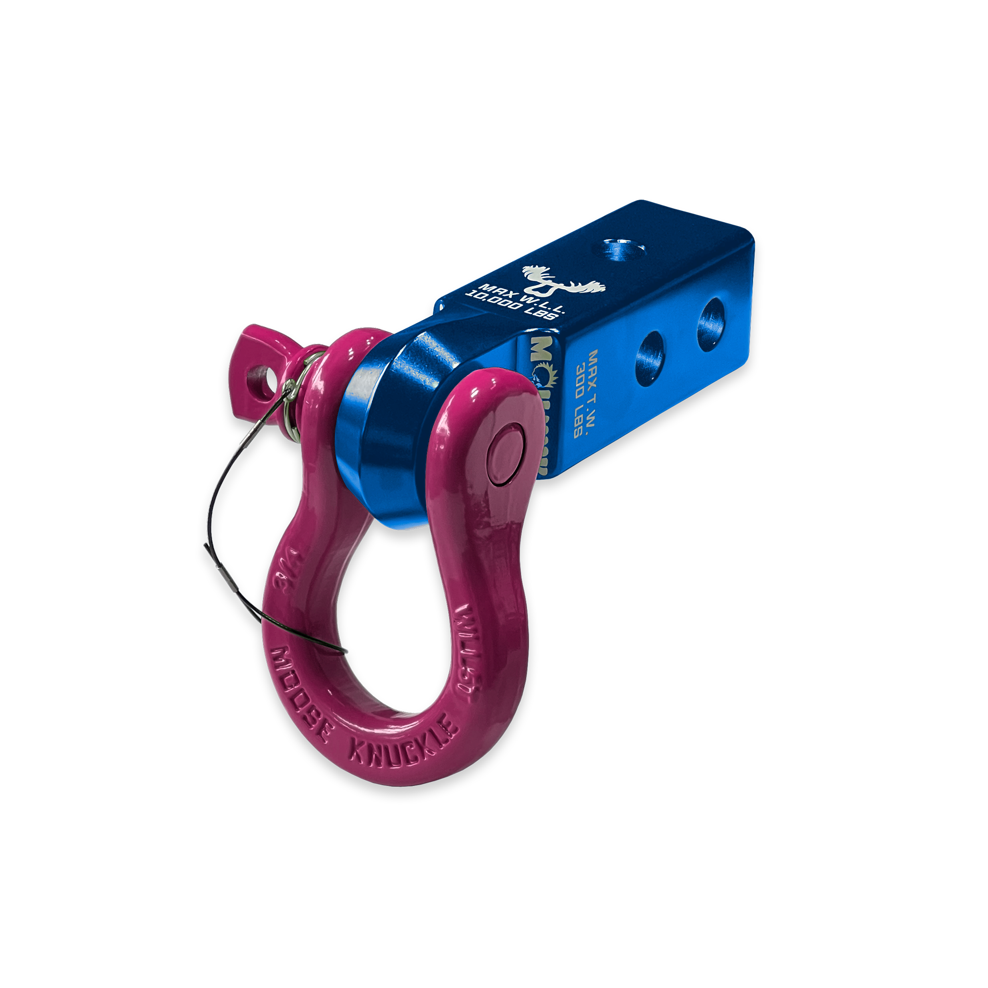 B'oh 3/4 Pin Shackle & 2.0 Receiver (Blue Pill and Pogo Pink Combo)