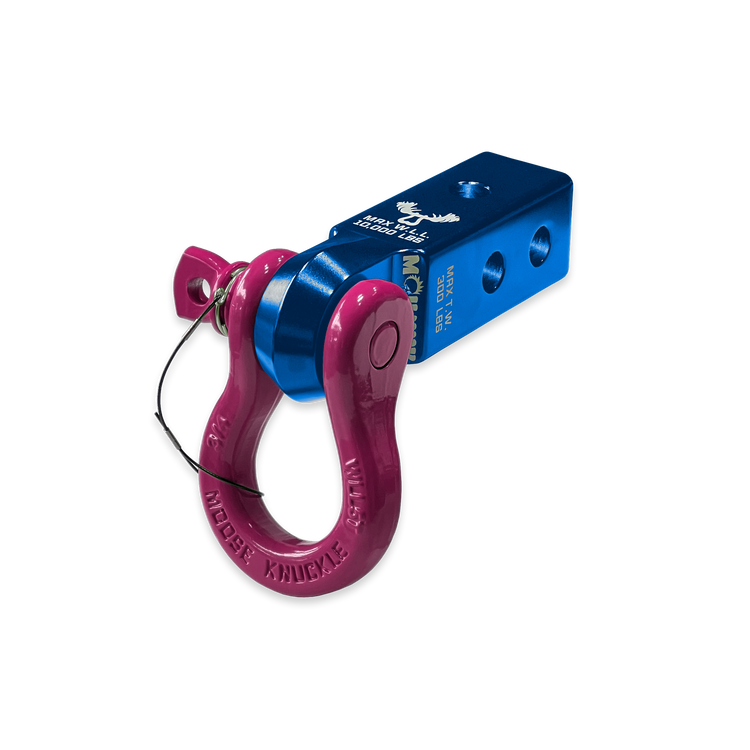 B'oh 3/4 Pin Shackle & 2.0 Receiver (Blue Pill and Pogo Pink Combo)