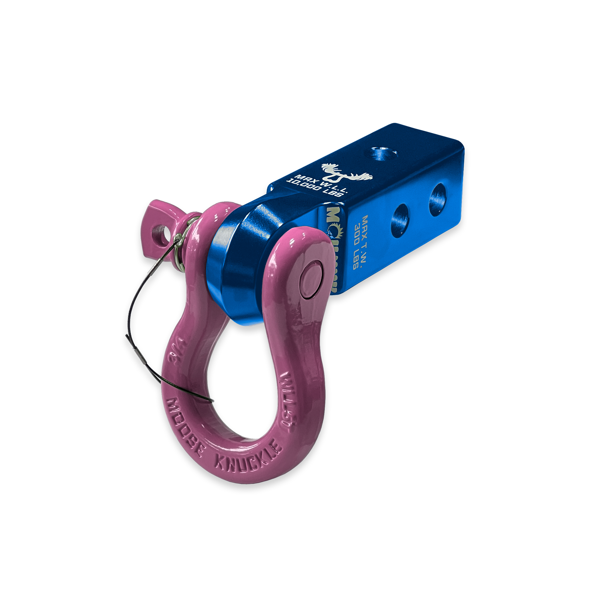 B'oh 3/4 Pin Shackle & 2.0 Receiver (Blue Pill and Pretty Pink Combo)