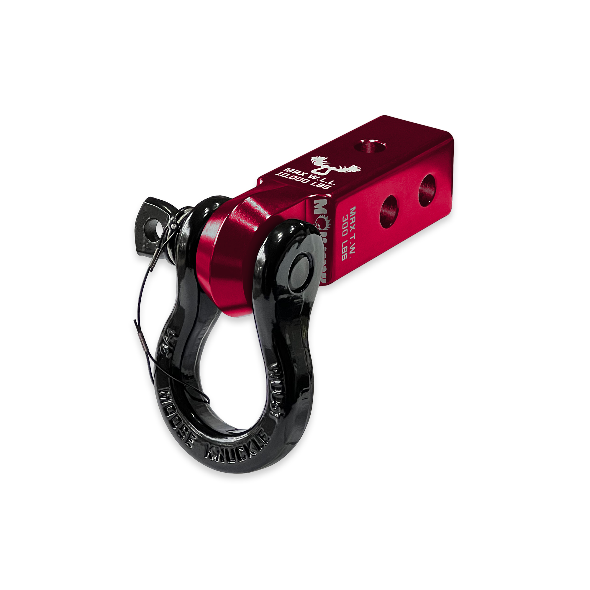 B'oh 3/4 Pin Shackle & 2.0 Receiver (Red Rum and Black Hole Combo)