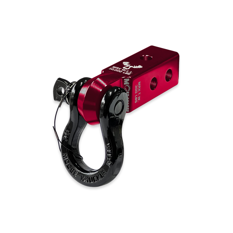 B'oh 3/4 Pin Shackle & 2.0 Receiver (Red Rum and Black Hole Combo)